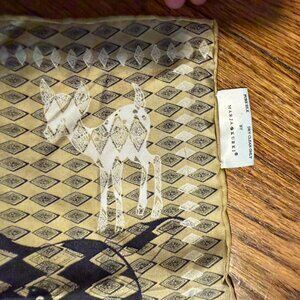 marja kurki ivana helsinki finland deer heritage argyle silk tan black scarf